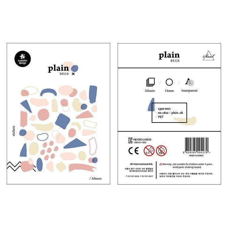 Suatelier Deco Sticker Plain Label Stickers 1622 Plain 18