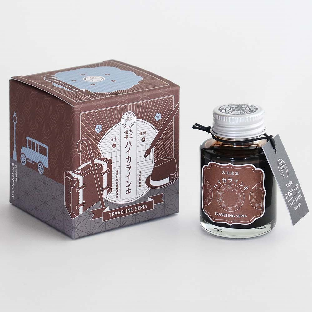 Teranishi Guitar Şişe Mürekkep 40 ml Traveling Sepia