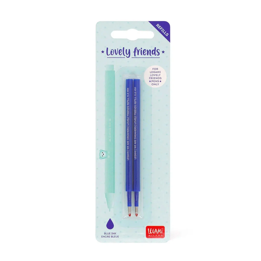 Legami Lovely Friends - 2'li Yedek Refill - Mavi