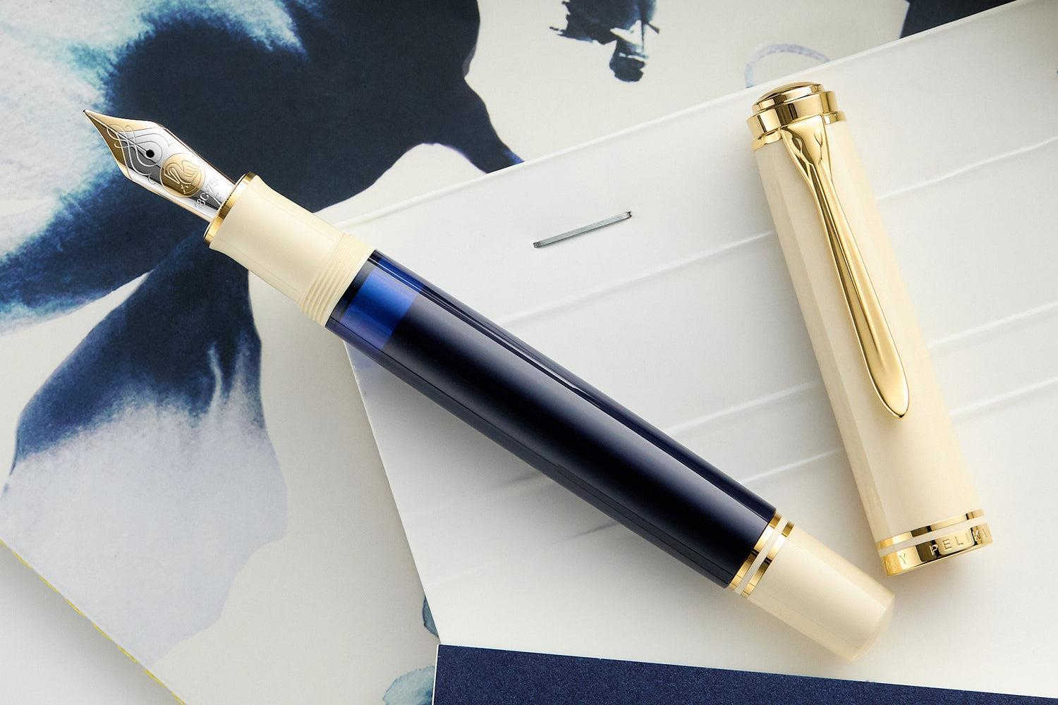Pelikan Souverän Special Edition M800 Dolma Kalem Cream Blue EF