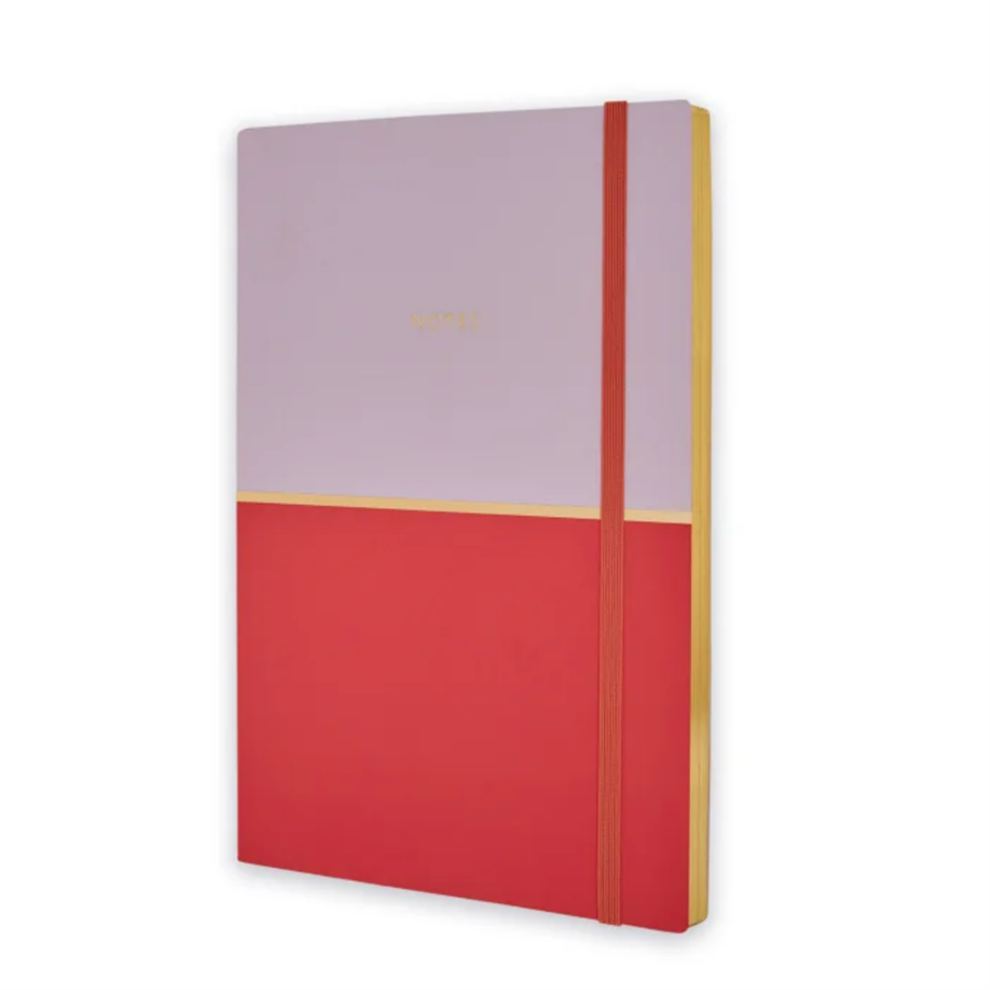 Episode Colorblock Duo Lilac Cherry A5 Perfect Bound Defter