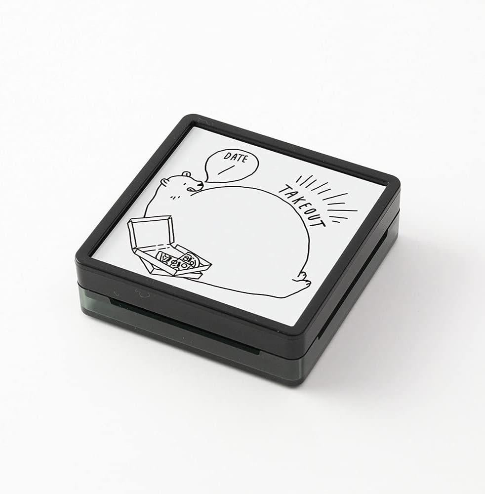 Midori Paintable Penetration Stamp Damga - Large Size - ake-Out Pattern 35425006
