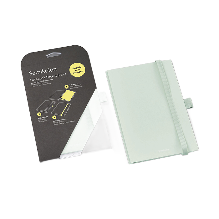 Semikolon Patch Pocket (Defter Körüğü), A5, Heritage Line Pure, moss