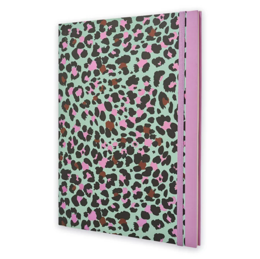 Episode Leopard Sky Pink XL Perfect Bound Defter