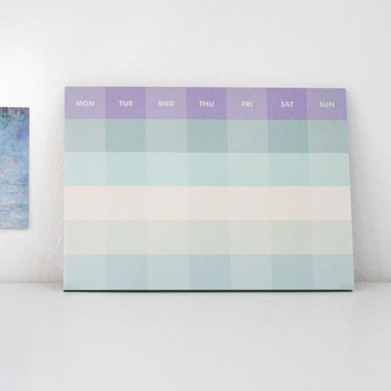 Pansy Daisy Paperways Palette Aylık Masaüstü Planlayıcı - Water Lilies (Monet) - Aylık Planlayıcı