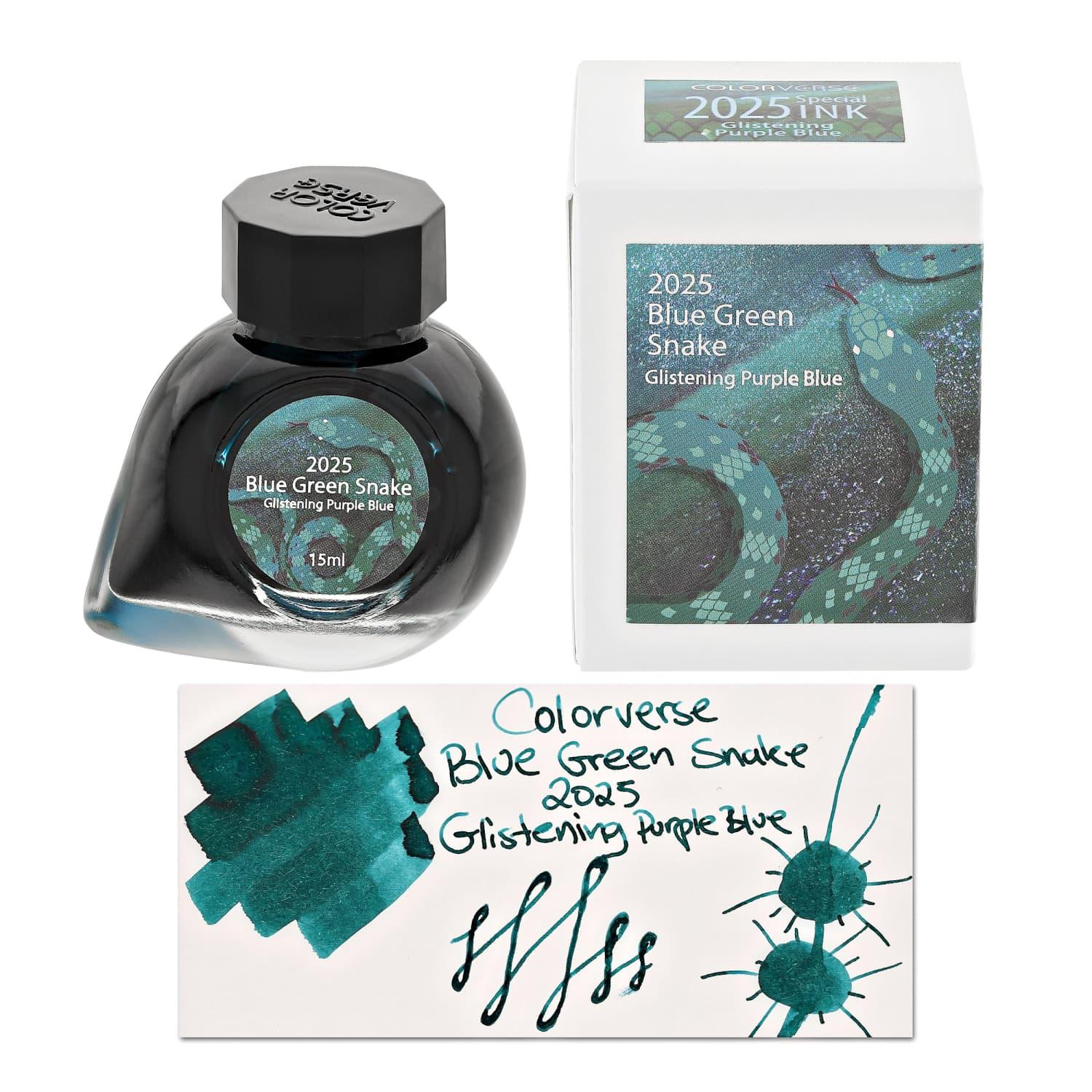Coloverse 2025 Limited Edition Blue Green Snake Glistening Purple Blue(15ml) Mürekkep