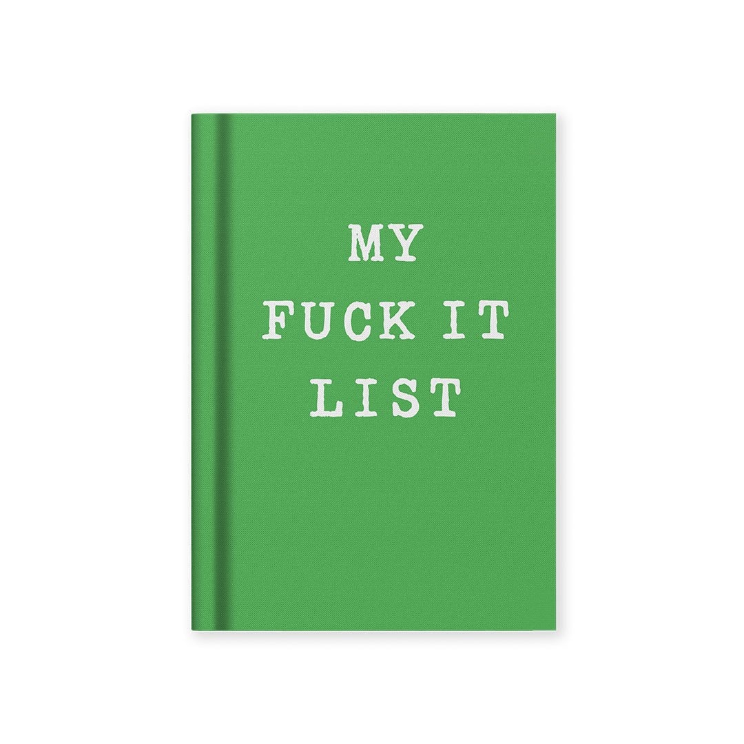Ohh Deer Tasarımı A7 112 Sayfa Kumaş Sert Kapak Çizgili Defter My Fuck It List 13496