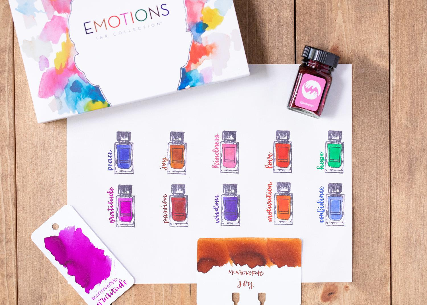 Monteverde Emotions Ink Collection 10'lu Mürekkep Hediye Seti 