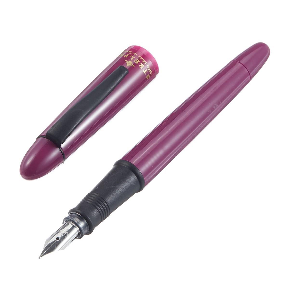 Steelpen Pearl Serisi Dolma Kalem M Uç Metallic Burgundy