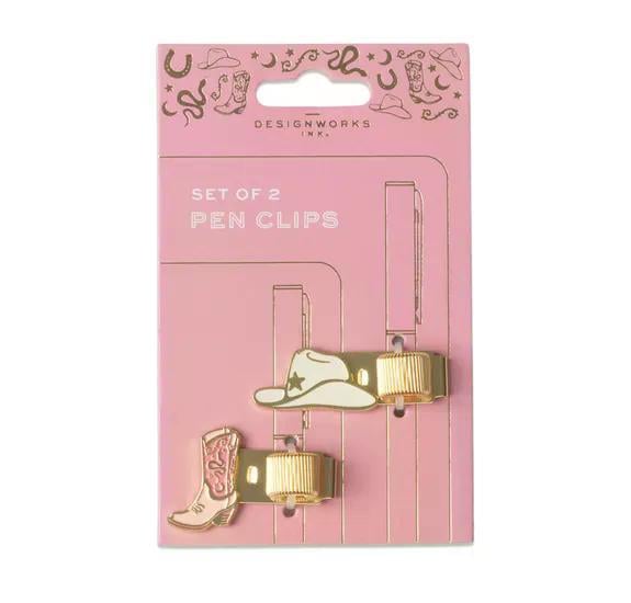 Designworks Ink Kalem Klipsi  Cowgirl Hat & Boot