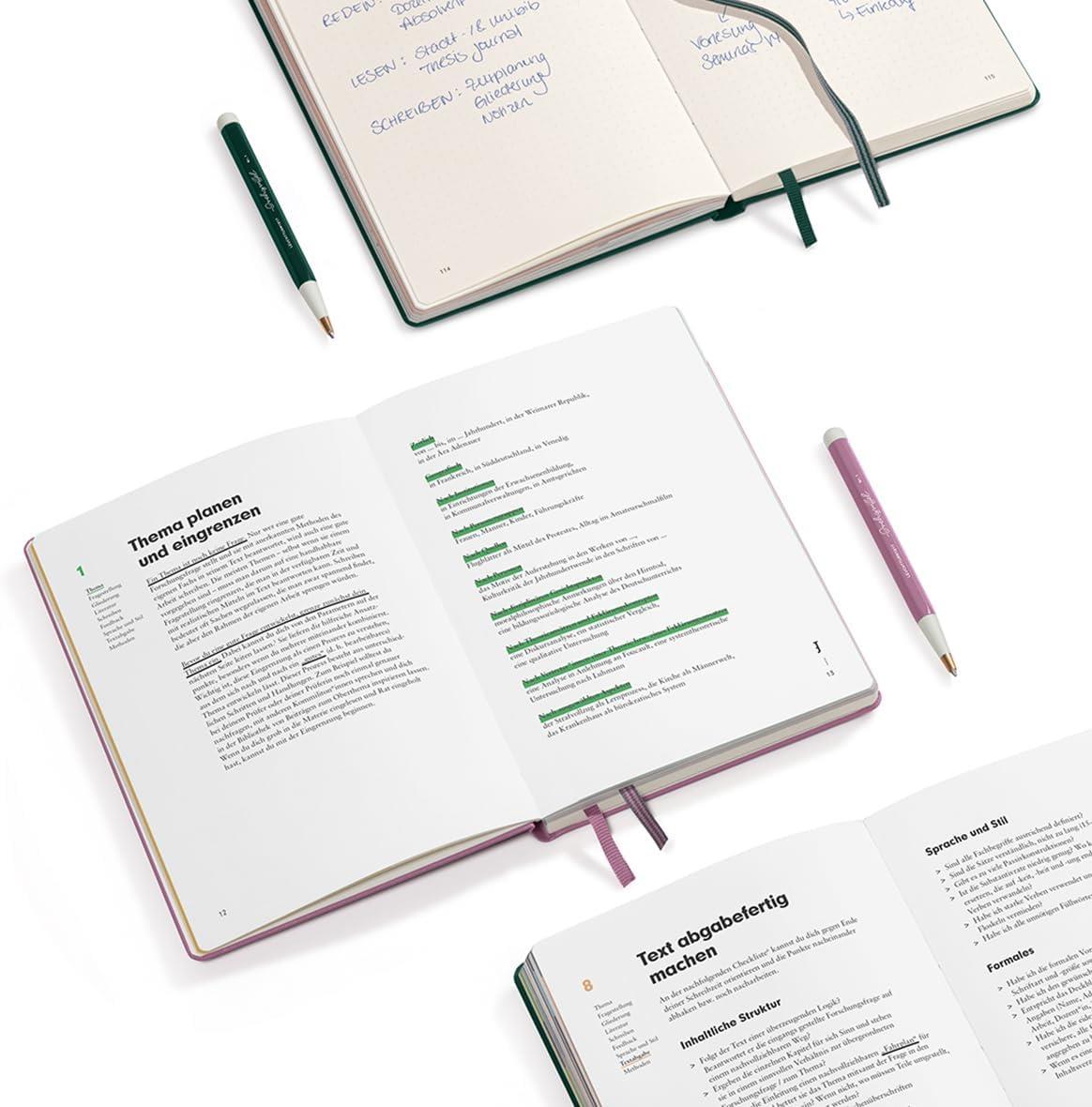 Leuchtturm1917 Thesis Journal Medium (A5), Sert Kapak, Dusty Rose, Almanca  369202