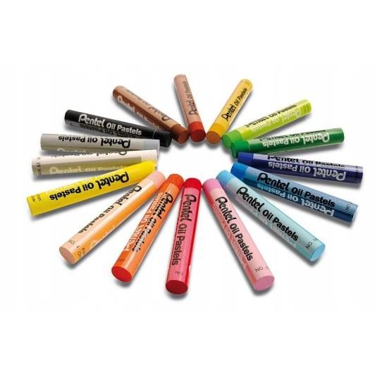 Pentel Arts Oil Pastels 16'lı Yağlı Pastel Boya Kalemi Seti 