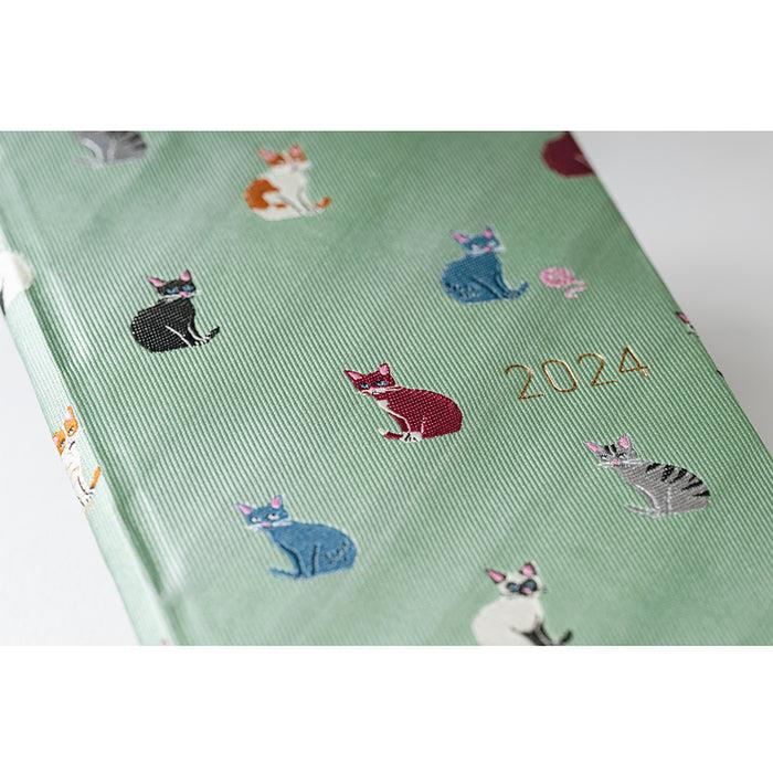 Hobonichi Weeks Japanese Version 2024 Jan. Start Hobonichi Weeks Bow & Tie: Cats & Me 