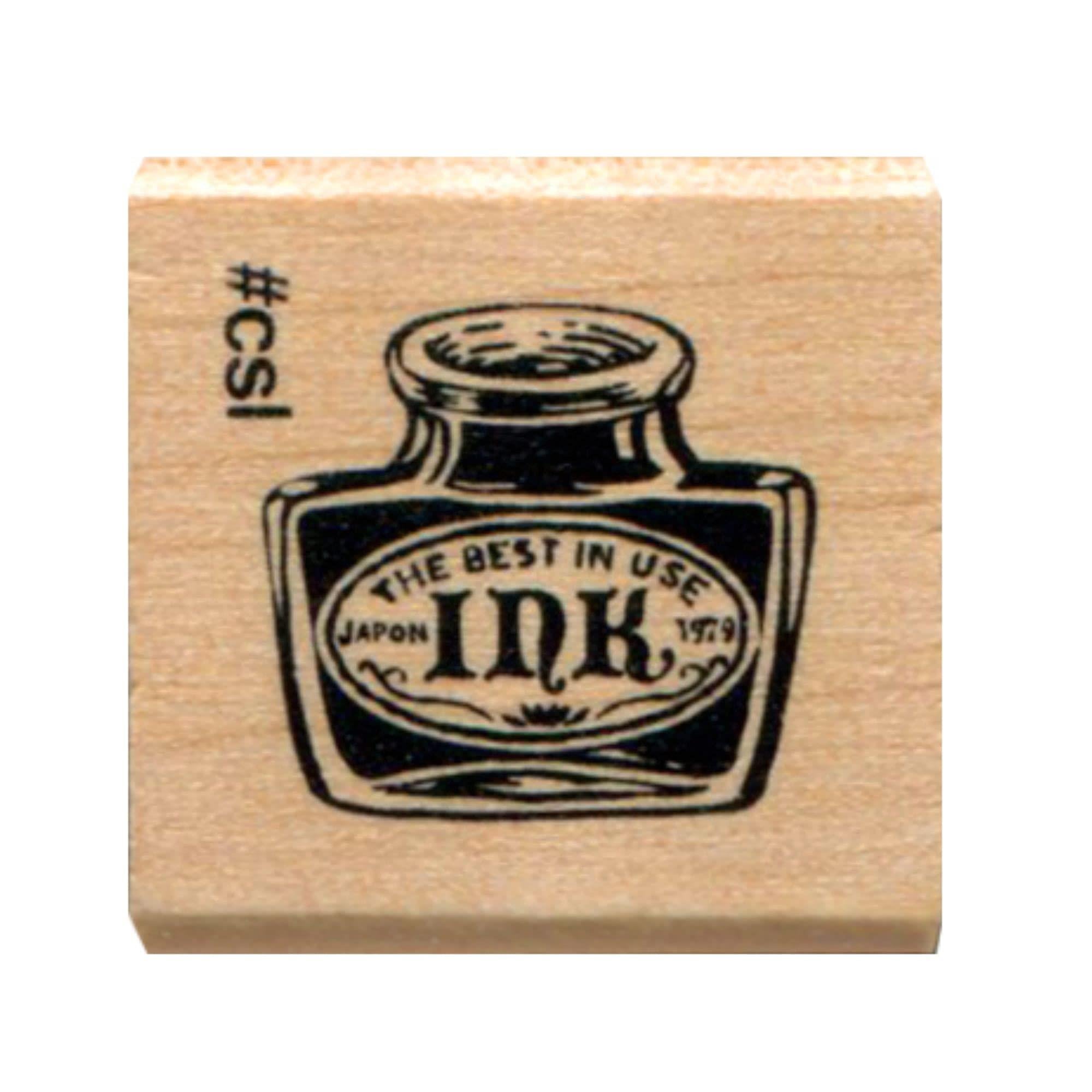 Kodomo no Kao 1631-019 Ink Bottle Ahşap Damga 