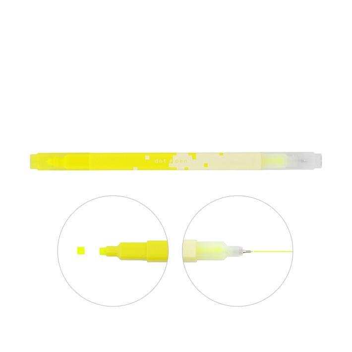 Sun-Star Dot e Pen Çift Başlıklı Kalem Neon Sarı