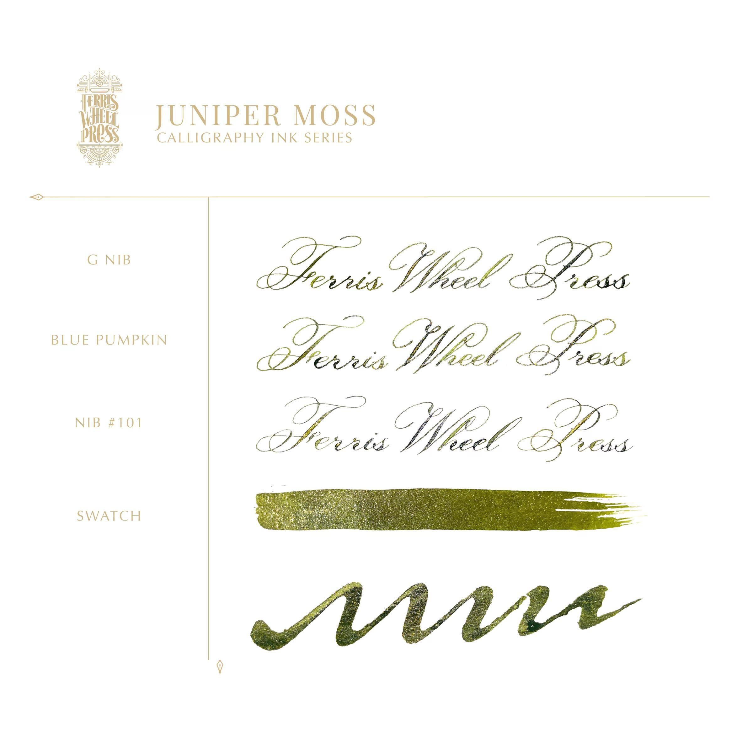 Ferris Wheel Press Juniper Moss Kaligrafi Şişe Mürekkep - 28 ml