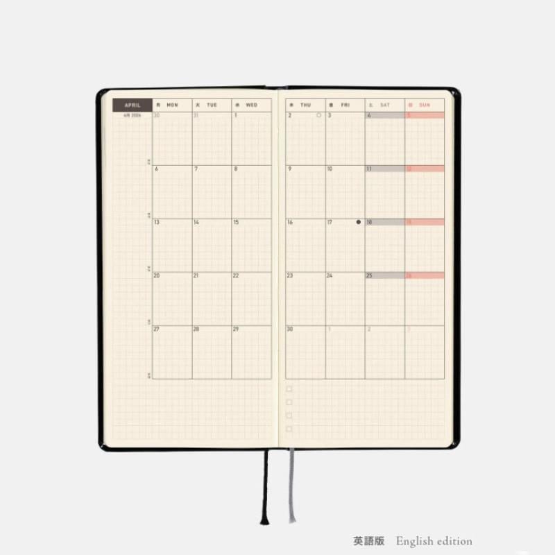 Hobonichi Techo Weeks Ajanda- English - Yumi Kitagishi: White Cat’s Daily Life - 2026 Jan Start