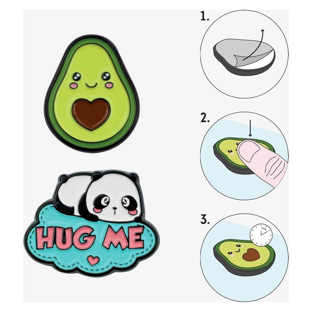 Legami Metal Sticker Avokado & Panda