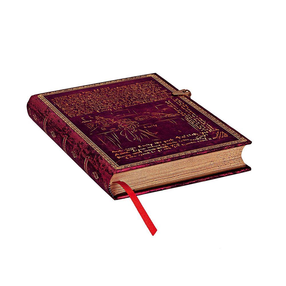 Paperblanks he Bronte Sisters Çizgisiz Sert Kapak Kilitli Journal, 13 x 18 cm 120gr Defter