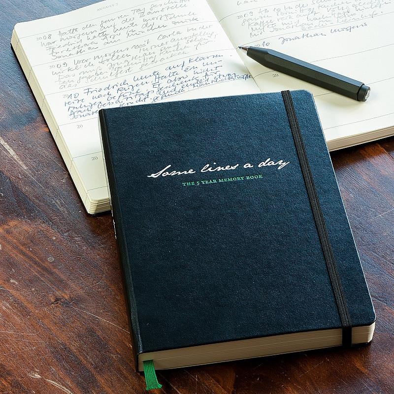 Leuchtturm1917 Some Lines A Day 5 Year Diary Defter Bordo 368169