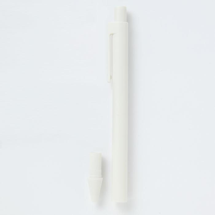Muji Knock Type Body Beyaz Gövdeli Tükenmez Kalem 0.5 mm Siyah