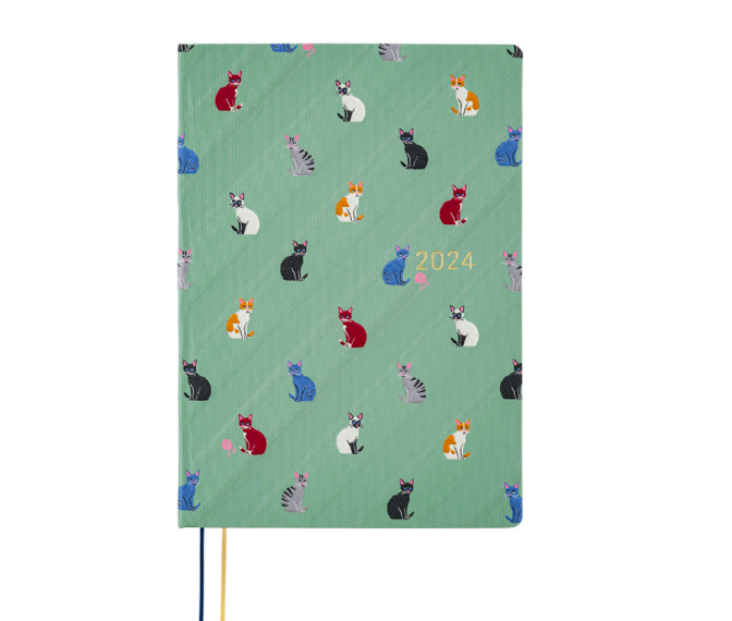 Hobonichi Techo 2024 Cat & Me HON / A5 Size / Daily / Jan start / Mon start - Japanese Edition