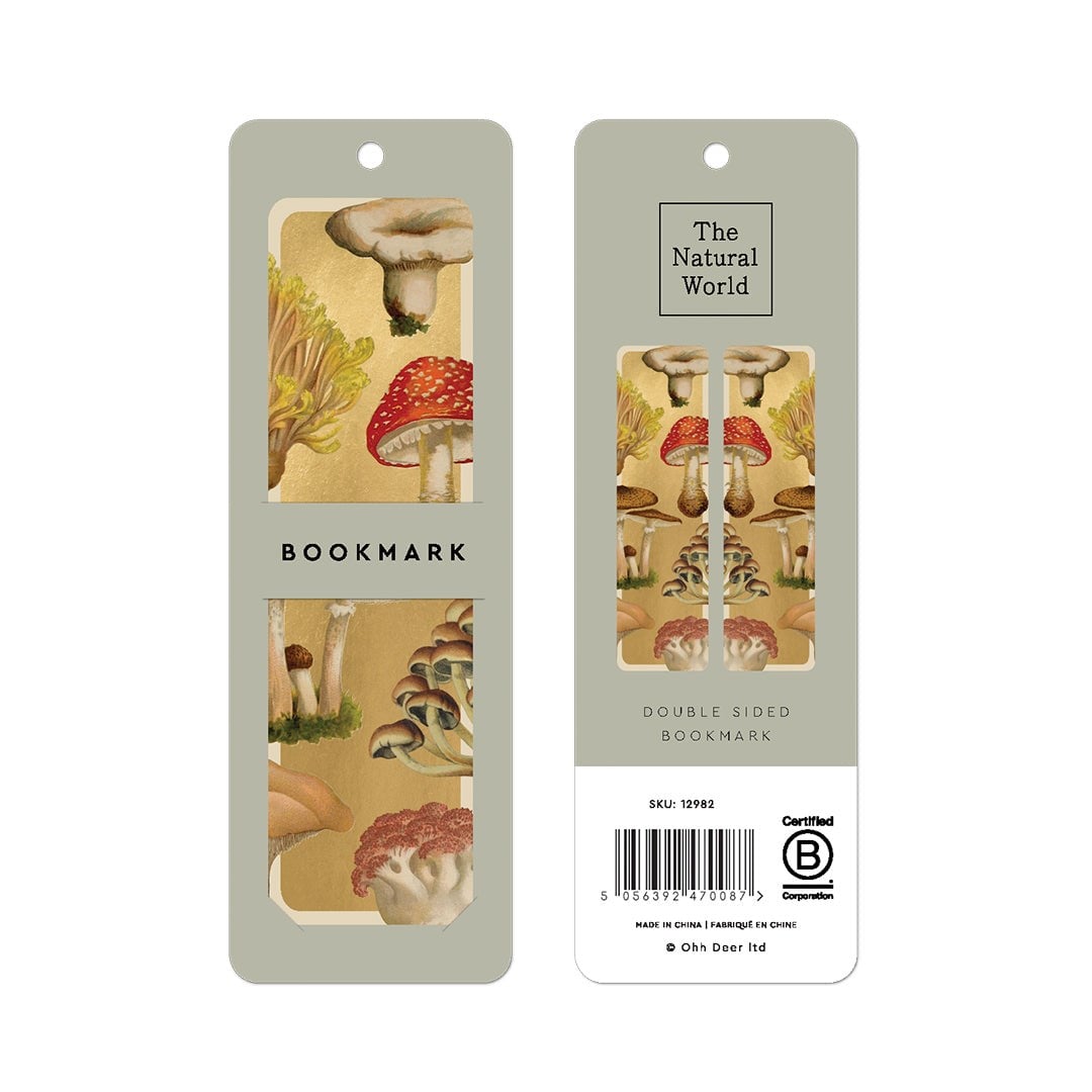 Ohh Deer Kaleido Tasarımı Premium Kitap Ayracı Natural World Fungi 12982