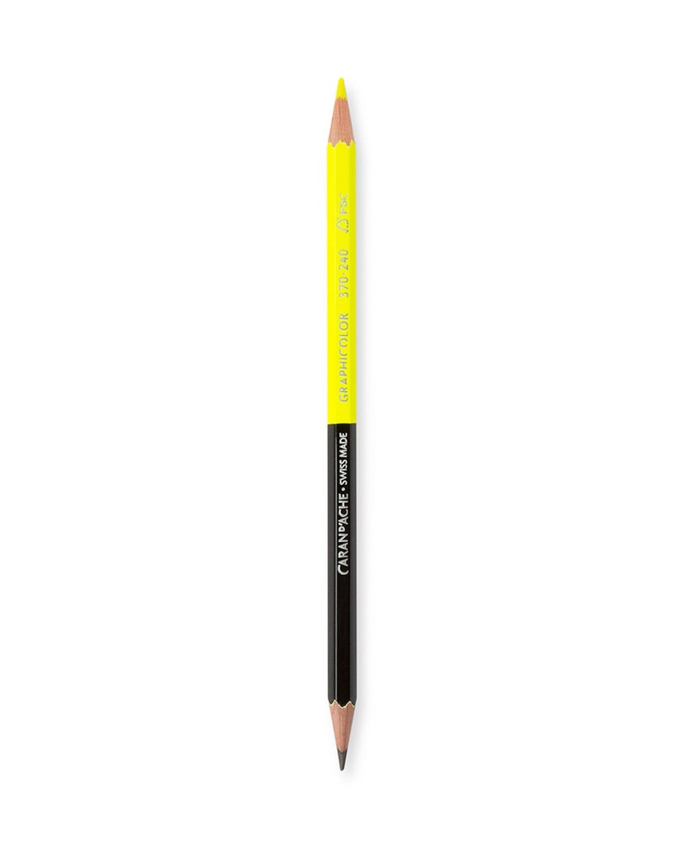 Caran d'Ache GraphiColor Kalem Çift Taraflı ( Siyah & Neon Sarı ) 370-240