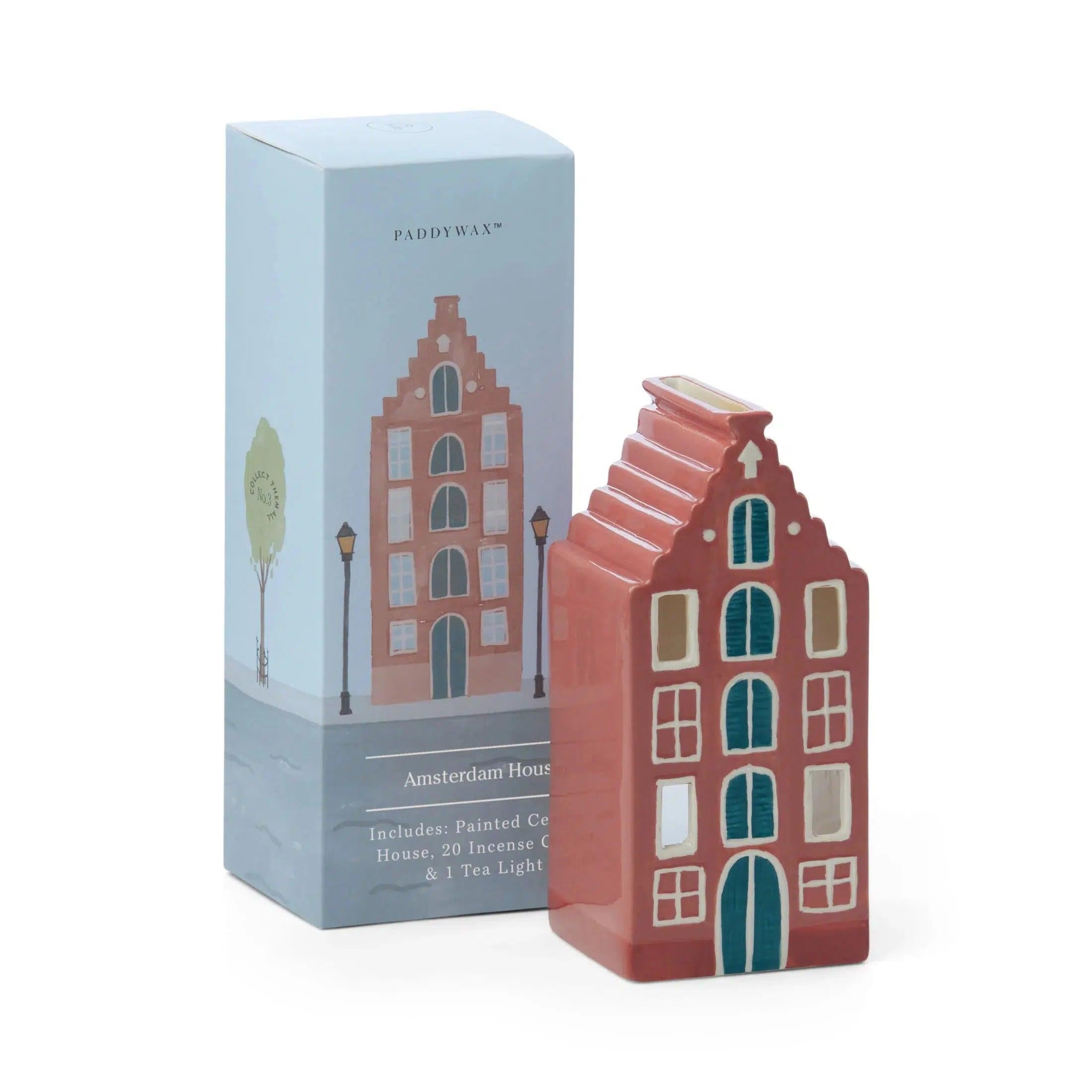 Paddywax House Cone Incense & Tea Light Holder Tütsülük Amsterdam House