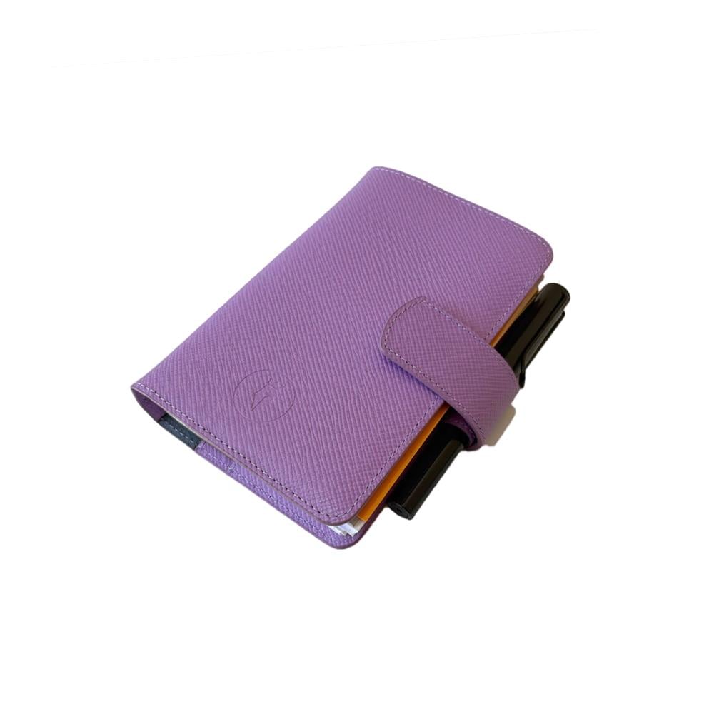 Eng Leather Saffiano Deri Koleksiyonu  A6 Defter & Kalem Çantası Lollipop
