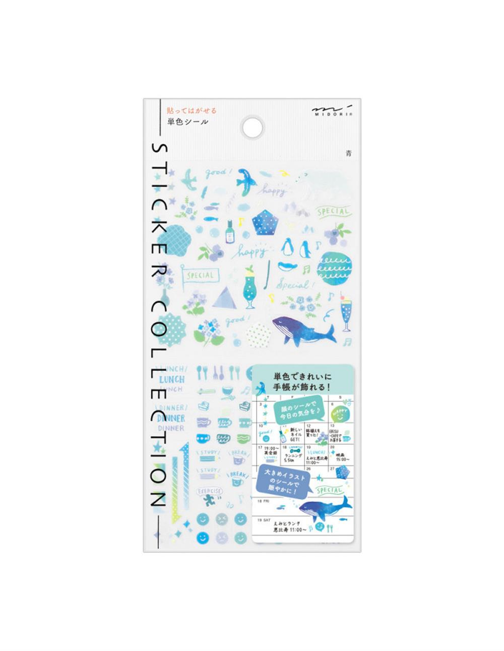 Midori sticker  color blue