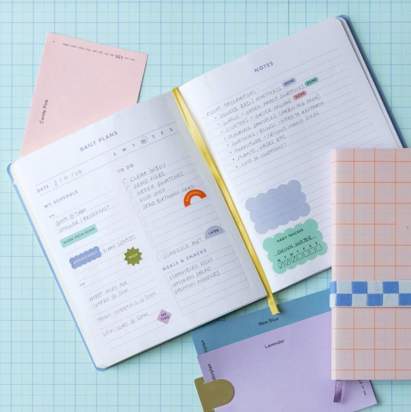 Kikkerland A5 Sert Kapak Tarihsiz Ajanda / Planner