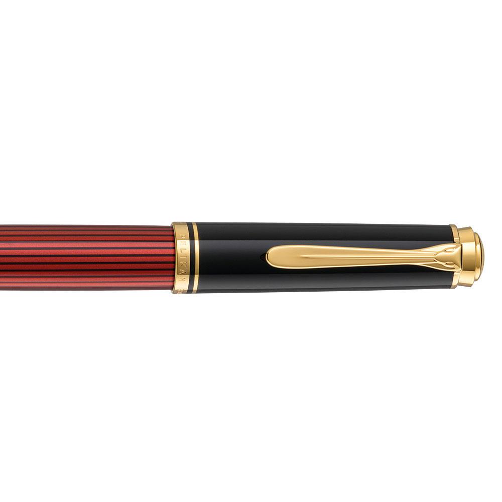 Pelikan Souveran Series M400 Dolma Kalem Burgundy Black Pearlescent Bordo Siyah Sedefli  EF Uç