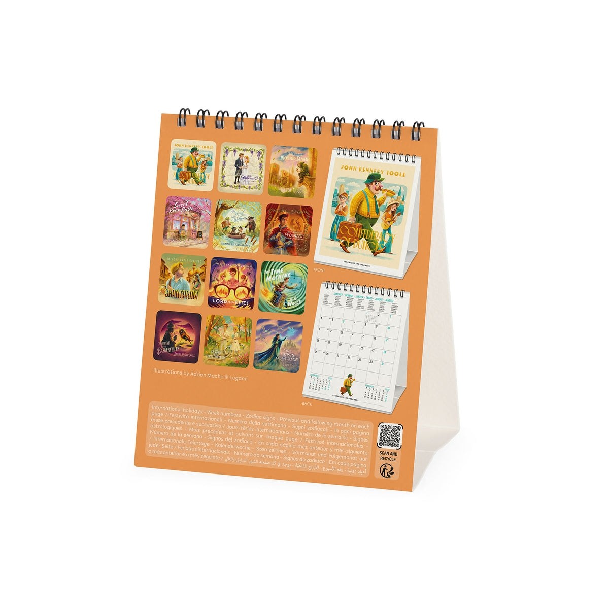 Legami Masa Takvimi 2027 - Kitap Severler - Kitap Severler İçin - 12X14.5 CAL270149