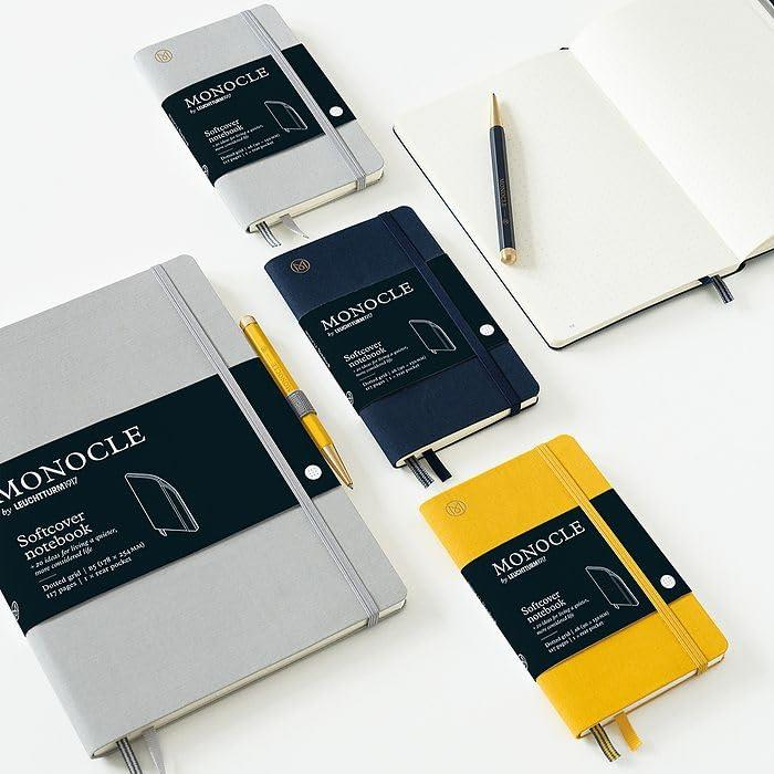 Leuchtturm1917 x Monocle Limited Edition Defter B6,  Yumuşak Kapak, 128 Noktalı Sayfa Navy 363361