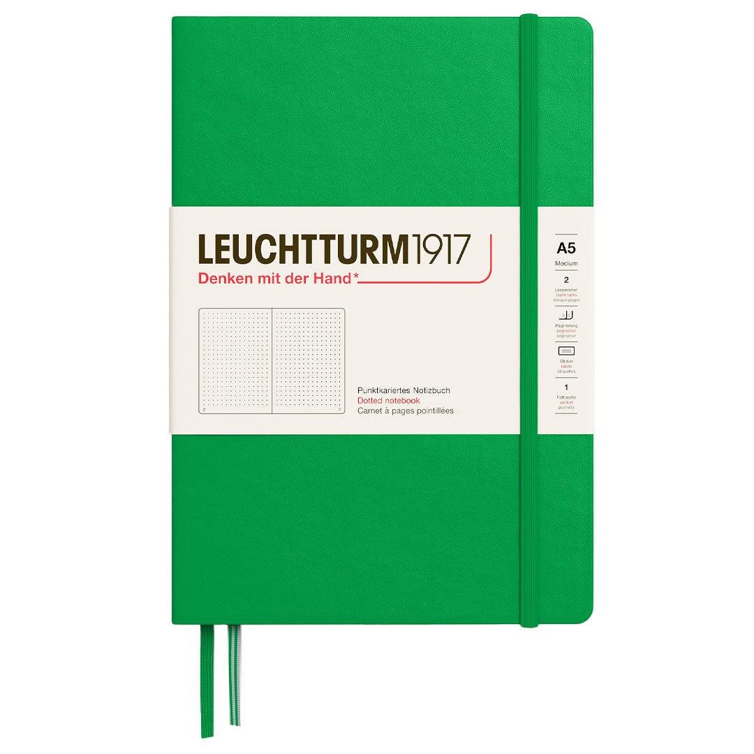 Leuchtturm1917 2025 Colors Orta Boy (A5), Sert Kapak, 251 Sayfa, Noktalı Defter Spring Leaf 372193