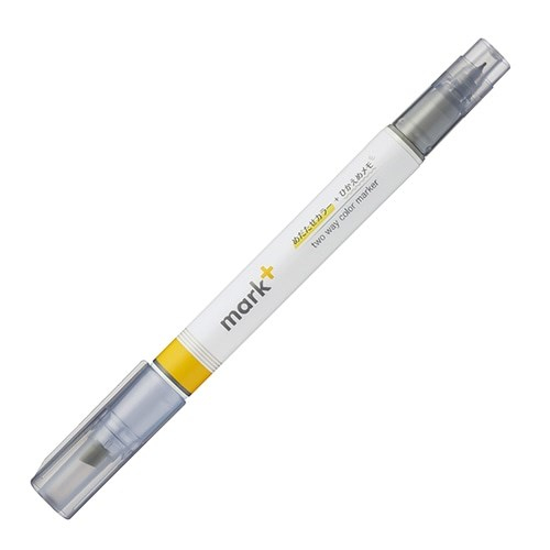 Kokuyo Mark+ Çift Taraflı ( Fosforlu ve Fineliner) Kalem Yellow/Yellow