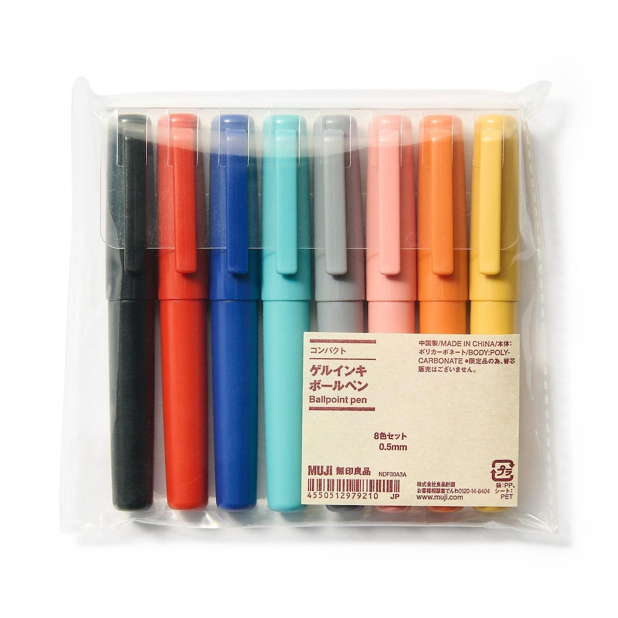 Muji Carbonate 0.5 mm 8'li Jel Kalem Seti