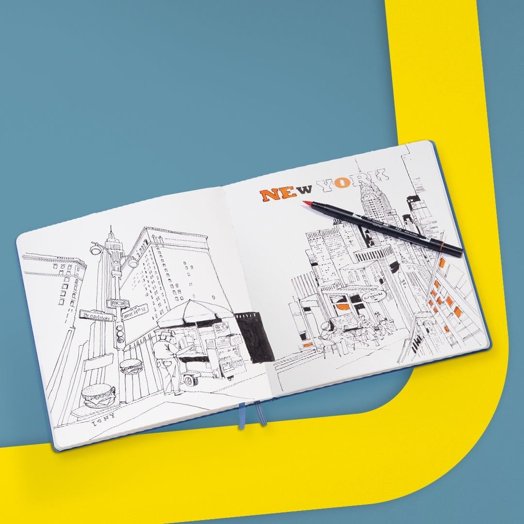 Leuchtturm1917 Medium (A5) 112 pages 150 gsm Sketchbook Eskiz Defteri - Lemon Yellow 362364