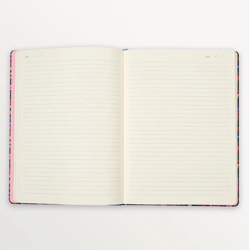 Episode Modern Florals Navy Ditsy  XL Sert Kapak Defter
