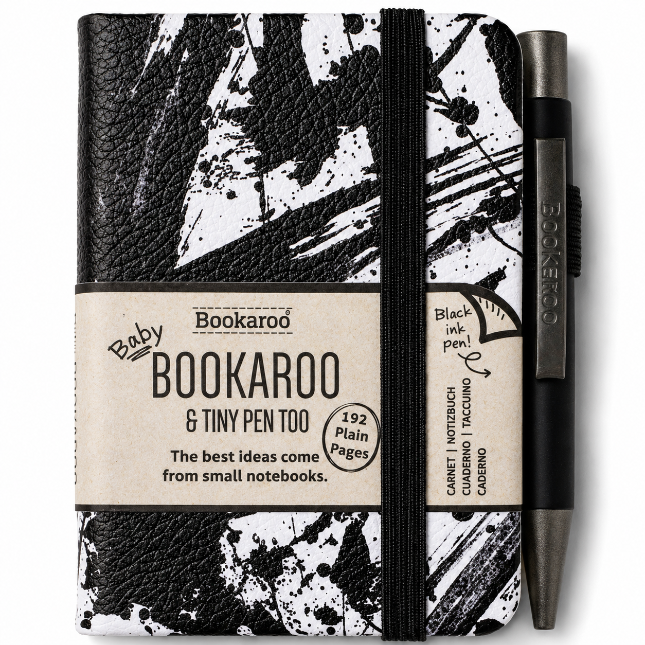 IF Bookaroo A7 Siyah Beyaz Defter+Kalem Sıçrama 38203