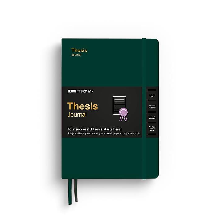 Leuchtturm1917 Thesis Journal Medium (A5), Sert Kapak, Orman Yeşili, İngilizce
