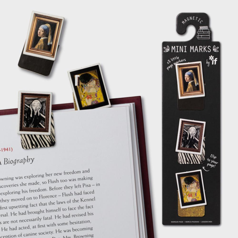 İf Mini Marks Manyetik Mini Kitap Ayracı 3'lü Framed Classics