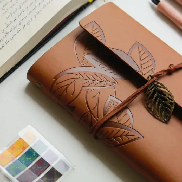 Nova Crafts Kahverengi Deri Ajanda | Defter Camel