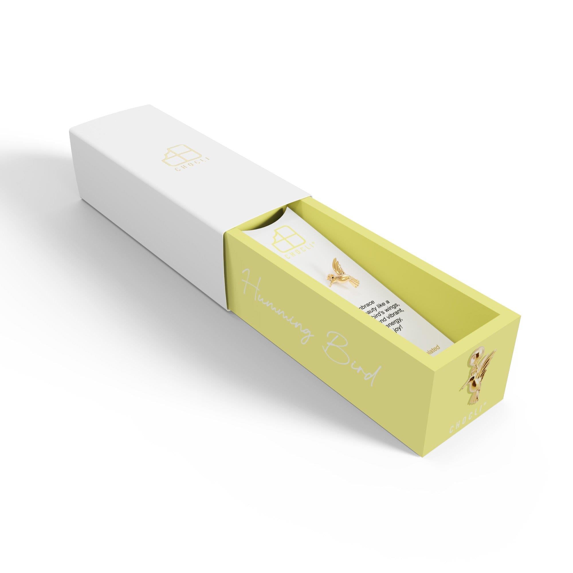 Chocli 18 Ayar Altın Kaplama Charm - Hummingbird