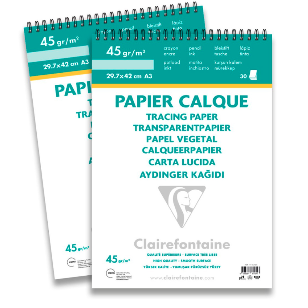 Clairefontaine Papier Calque A3 Aydınger Kağıdı Defter
