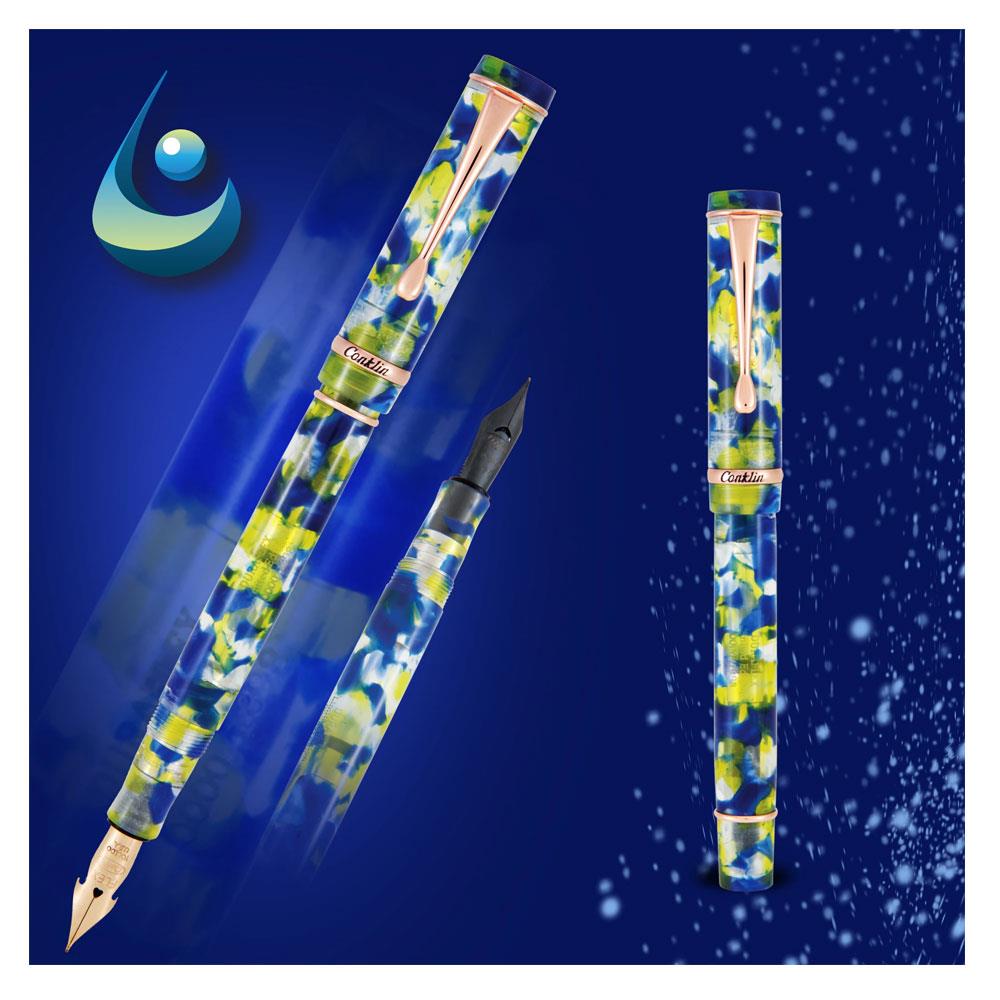 Conklin Limited Edition Duraflex Elements Water Dolma Kalem Medium Uç-EF