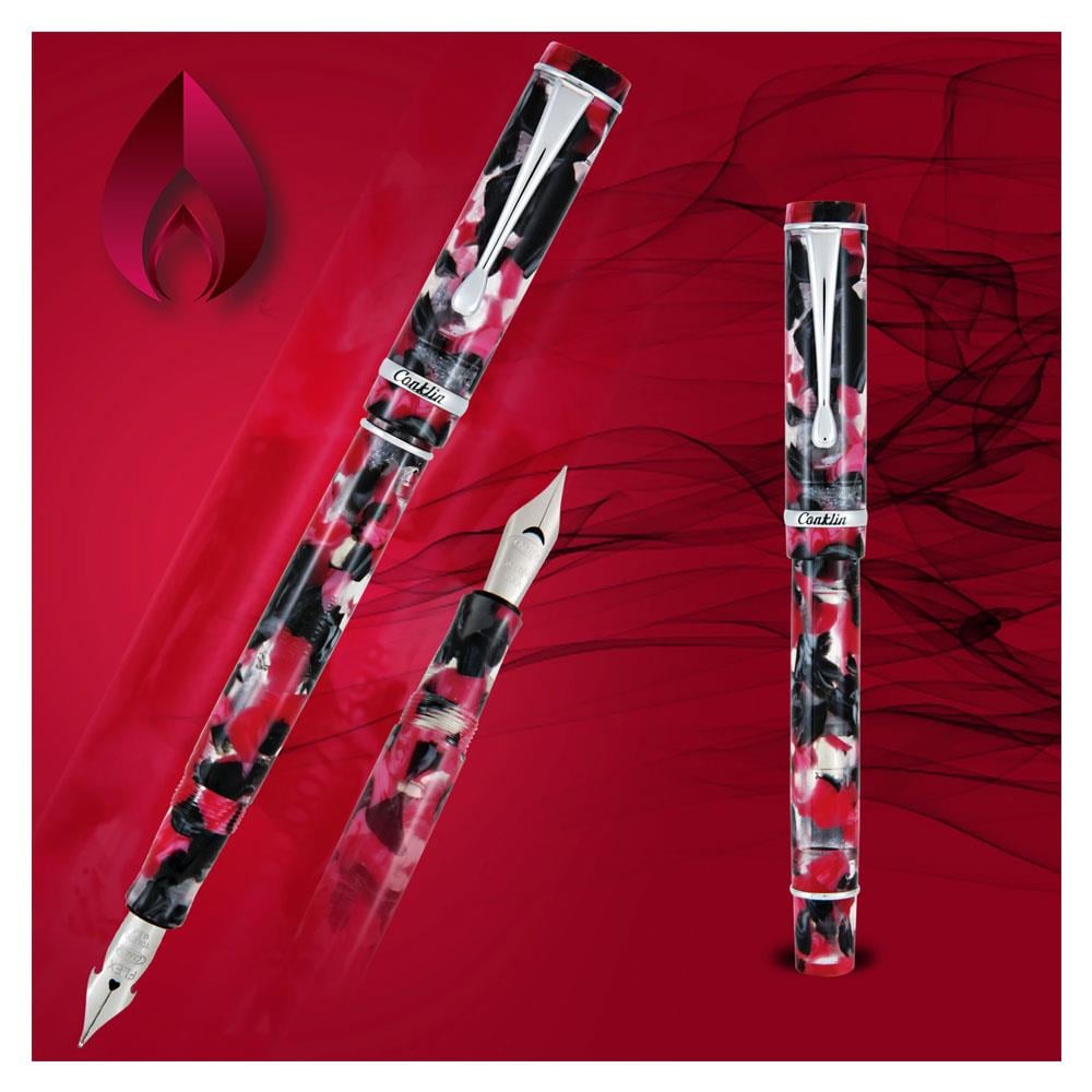 Conklin Limited Edition Duraflex Elements Fire Dolma Kalem Fine Uç-F