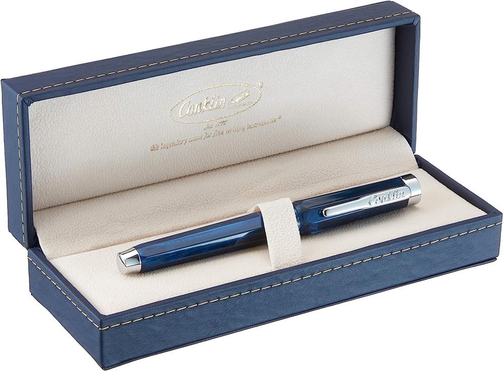 Conklin Nozac Dolma Kalem Ohio Blue Broad (B) Uç 