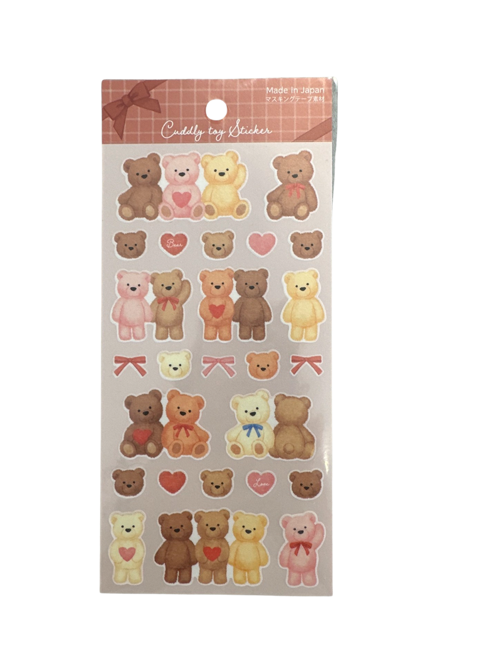 Cute Bears Sticker Set 